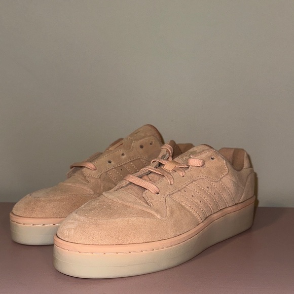 ADIDAS Rivalry Lux Low Athletic Shoes Sneakers Pink Genuine Suede - Picture 5 of 7